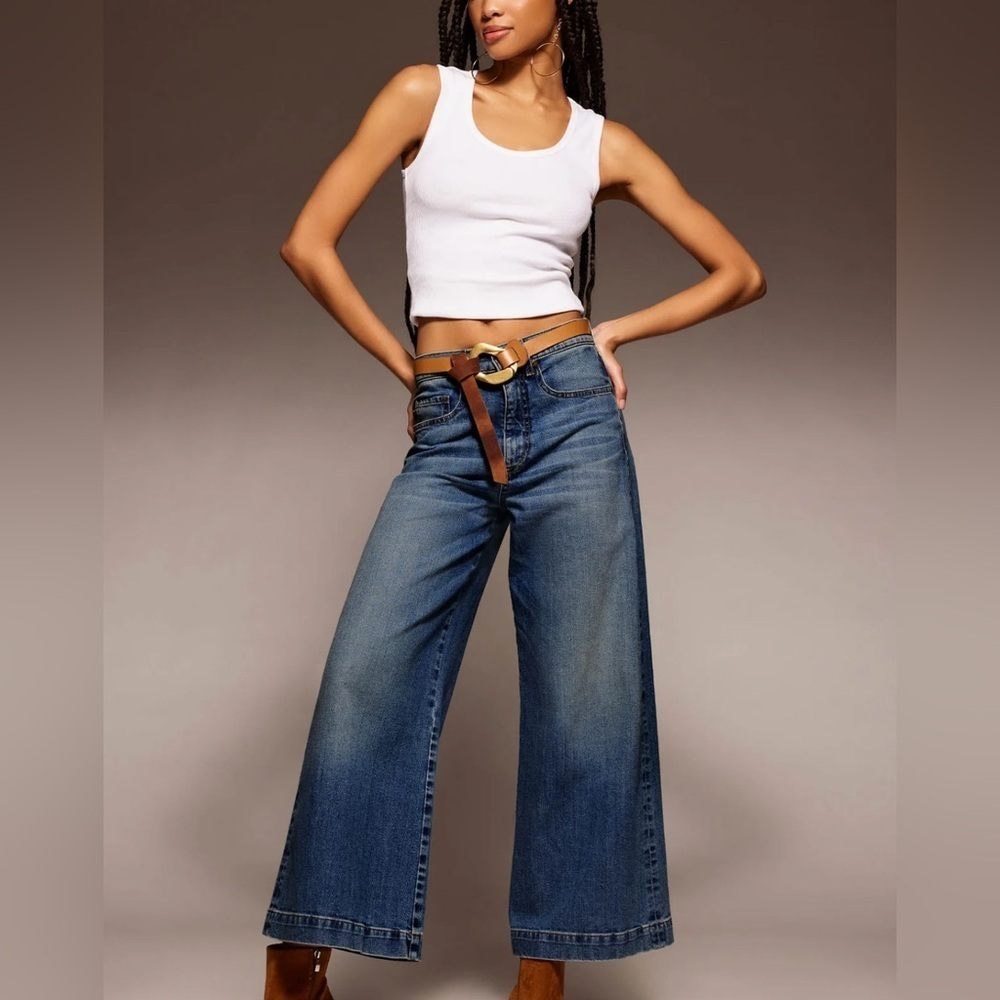 NEW Ramy Brook Tyra Cropped Denim 24 - Picture 12 of 12